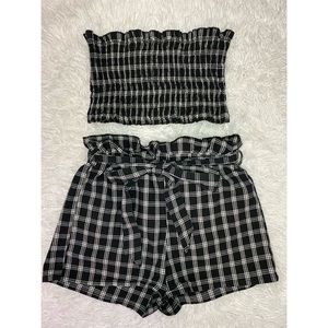 Plaid Two Piece